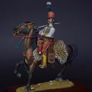 Capitaine du 7°bis de Hussards Egypte, 1798 (Conversion Métal Modèles, 54mm)