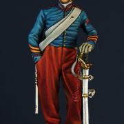 Sous-officier des guides, Royaume des deux Siciles, 1855