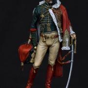 Baron Jean-Baptiste Isidore Martin de Laborde, 1772-1852  Capitaine des Chasseurs à cheval de la Garde Impériale (Pégaso Models, 90mm)