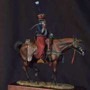 Capitaine du 7ème bis de Hussard,  Campagne d'Egypte, 1800 (Transformation Atelier Maket / Métal Modèles, 54mm