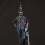 Capitaine du 2ème régiment de Hussards, 1813 (Métal Modèles/Atelier Maket, 90mm)