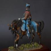 Capitaine du 2° régiment de Hussards, 1814 (Métal Modèles, 54mm)