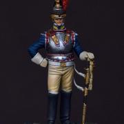 Officier du 10° régiment de cuirassiers, 1809 (Atelier Maket / Métal Modèles, 54mm)