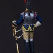 Officier du 10° régiment de cuirassiers, 1809 (Atelier Maket / Métal Modèles, 54mm)