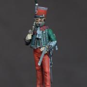 047 2 Capitaine du 8° régiment de Hussards, 1814 (Modification Métal Modèles / Atelier Maket, 54mm)