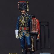 Capitaine du 4ème régiment de Hussards, 1813 (Modification Roméo Models/Métal Modèles, 54mm)
