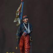 Sous-Lieutenant du 1er régiment de Zouave, Bataille de Froeschwiller, 6 août 1870 (Poste Militaire, 75mm)
