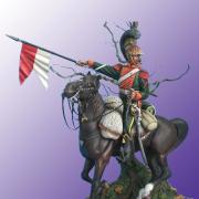 Chevaux léger du 2eme régiment d'élite en 1812  (Création, peinture à l'huile)