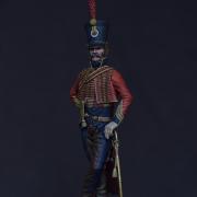 Capitaine du 6ème régiment de Hussards, 1812 (Métal Modèles / Atelier Maket, 90mm)