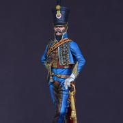 Capitaine du 5° régiment de Hussards, 1810 (Atelier Maket/Métal Modèles, 90mm)