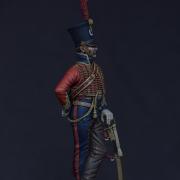 Capitaine du 6ème régiment de Hussards, 1812 (Métal Modèles / Atelier Maket, 90mm)