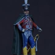 Chef d'escadrons du 12ème régiments de Hussards, 1813 (modification Métal Modèles / Atelier Maket / Figurinitaly)