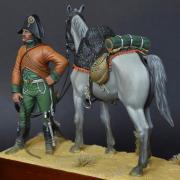 Trompette du 22° régiment de Chasseurs à cheval, Egypte, 1798
