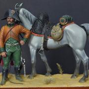 Trompette du 22° régiment de Chasseurs à cheval, Egypte, 1798