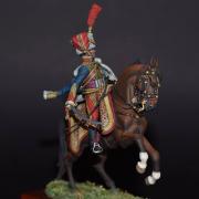 Capitaine du 11° hussards, Compagnie d'élite, 1812