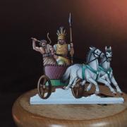 Le triomphe d'Achille (plat d'étain 30 mm peinture à l'huile)